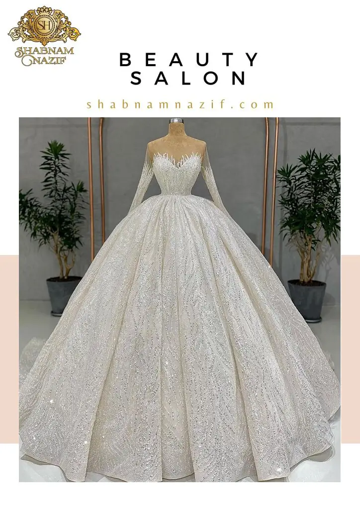 لباس عروس جدید مزون شبنم نظیف